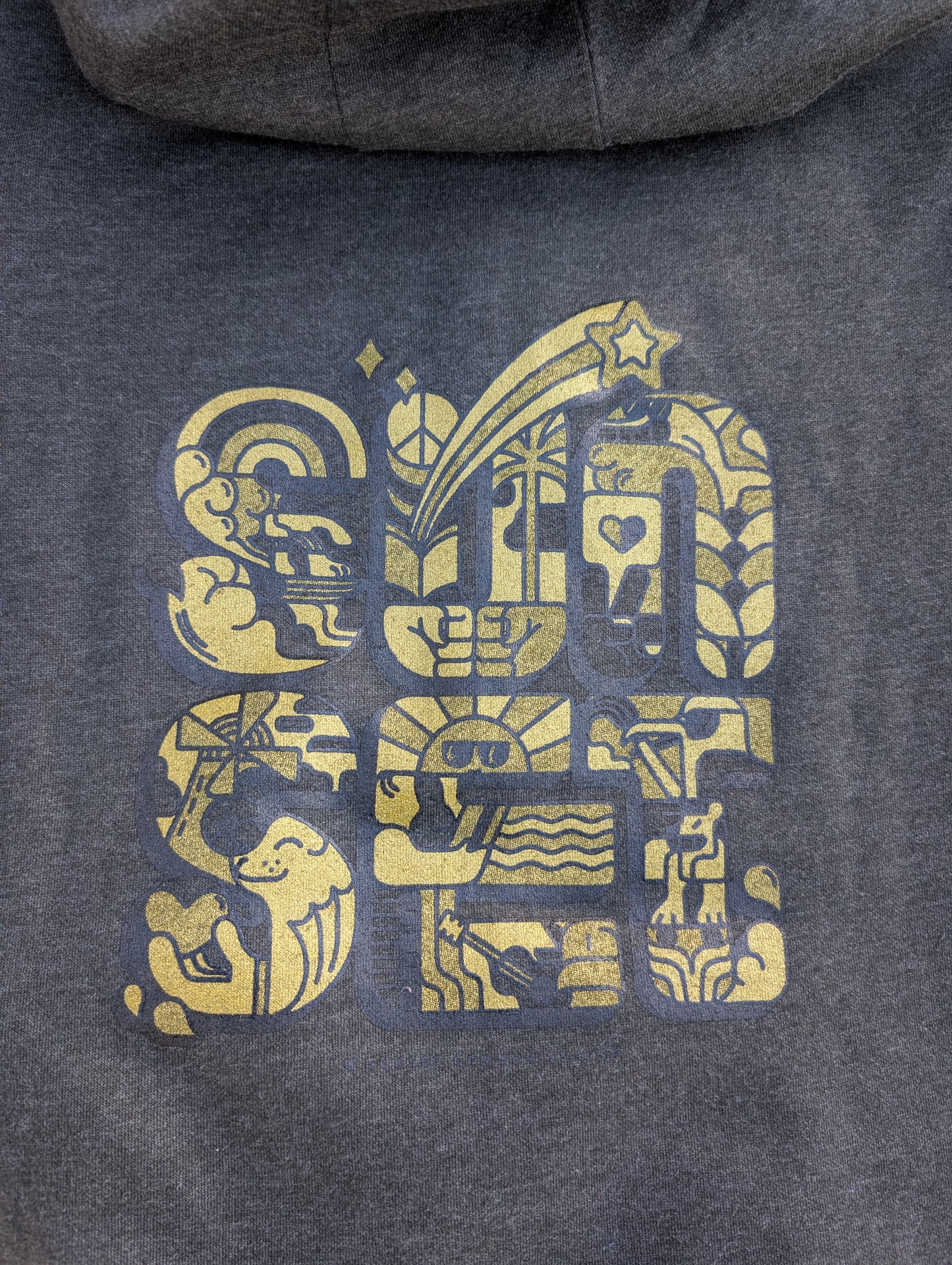 Adult Community Zip Hooded Sweatshirt in Heather Charcoal