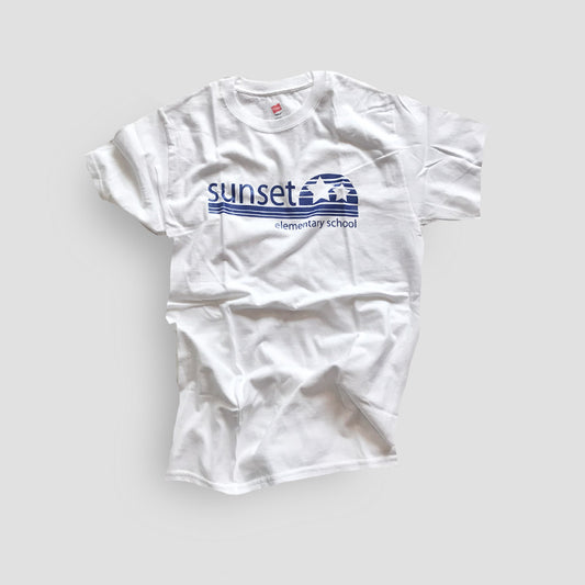 Sunset White T Shirt / Clearance