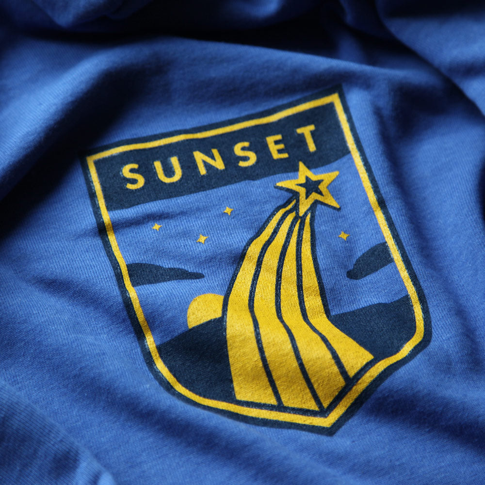 Sunset Youth Royal Blue Zip Hoodie