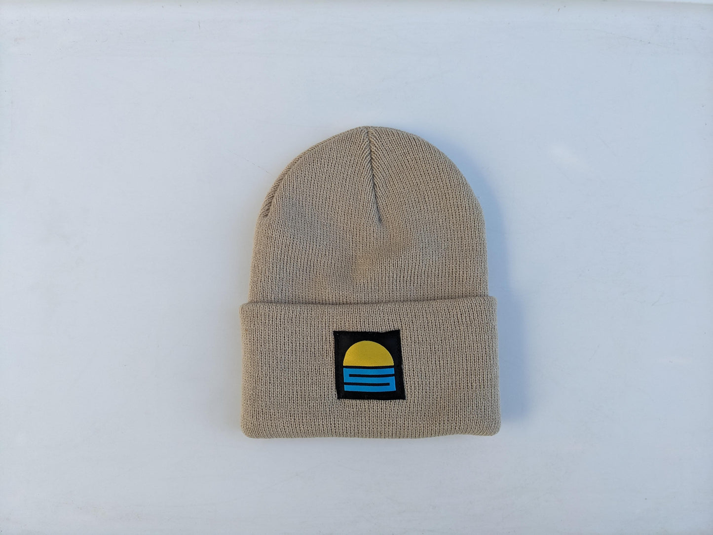 Youth Sunset Cuffed Beanie in Stone