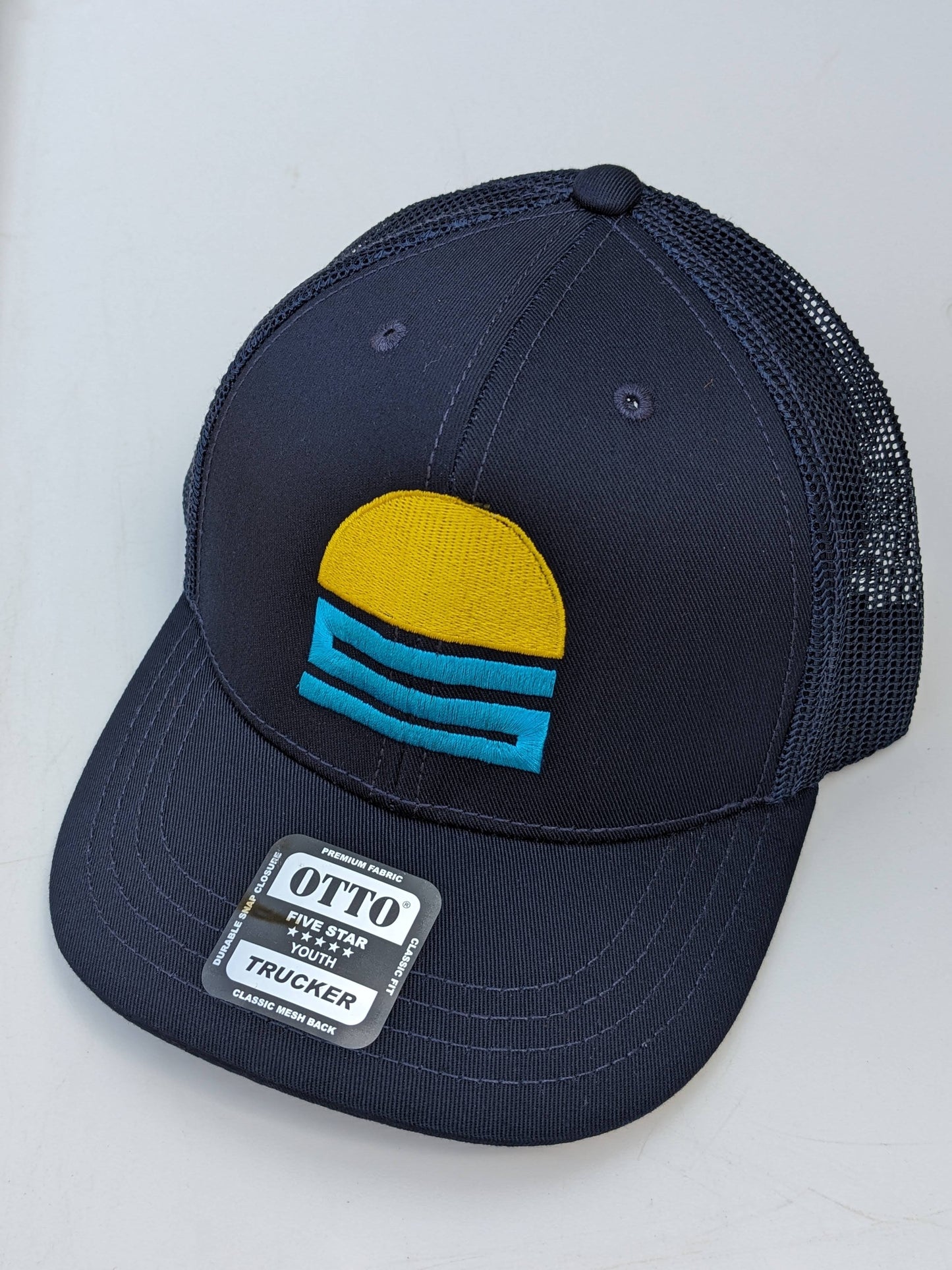 Youth Trucker Hat in Navy